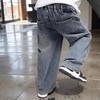 Abbigliamento primaverile per bambini Ragazzi Jeans Pantaloni in denim a gamba larga dritta Pantaloni sportivi eleganti per bambini