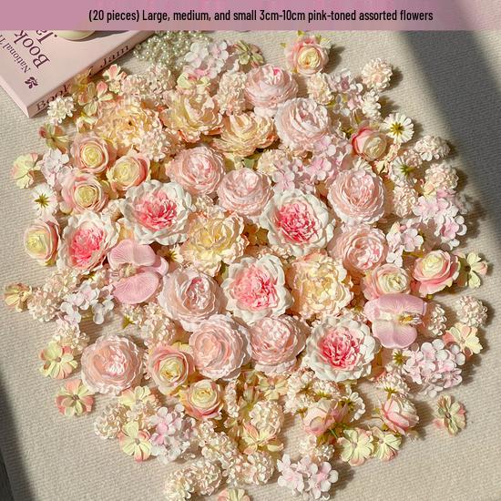 

Ancient Style Mixed Small Flower Heads: DIY Handmade Tire Coffee Table Material Pack for Headwear Decoration