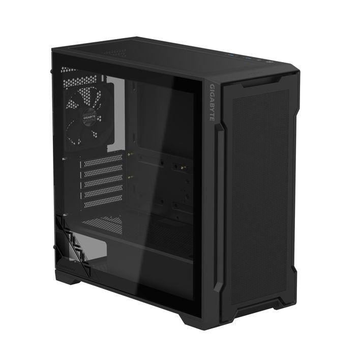 Midi Tower Case - GIGABYTE - C102 Glass Black - USB 3.2 - Elegant Design - Maximum Compatibility