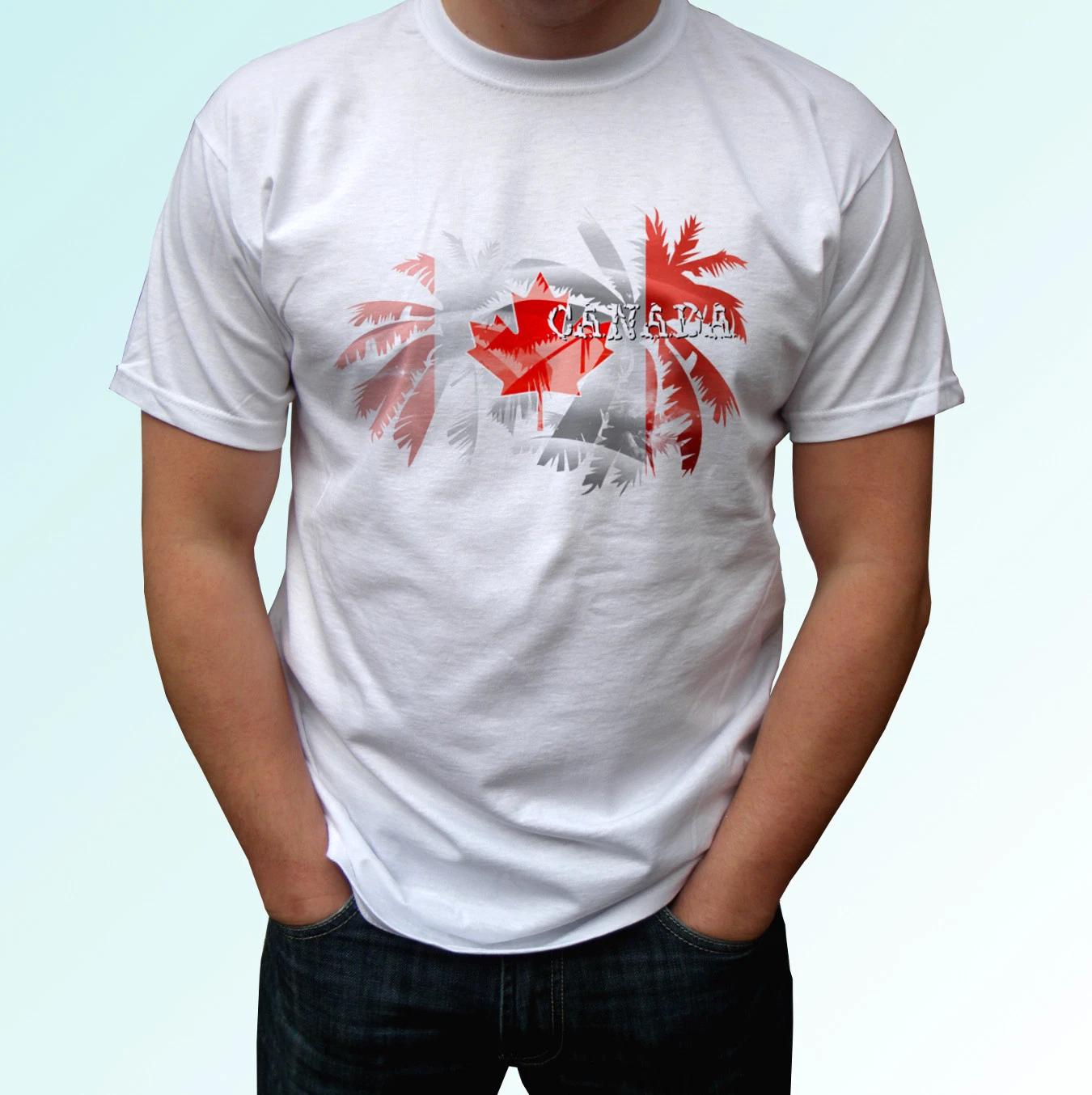 

Canada Palm flag - white kids boys T-Shirt holiday top tee s s kids baby sizes 130