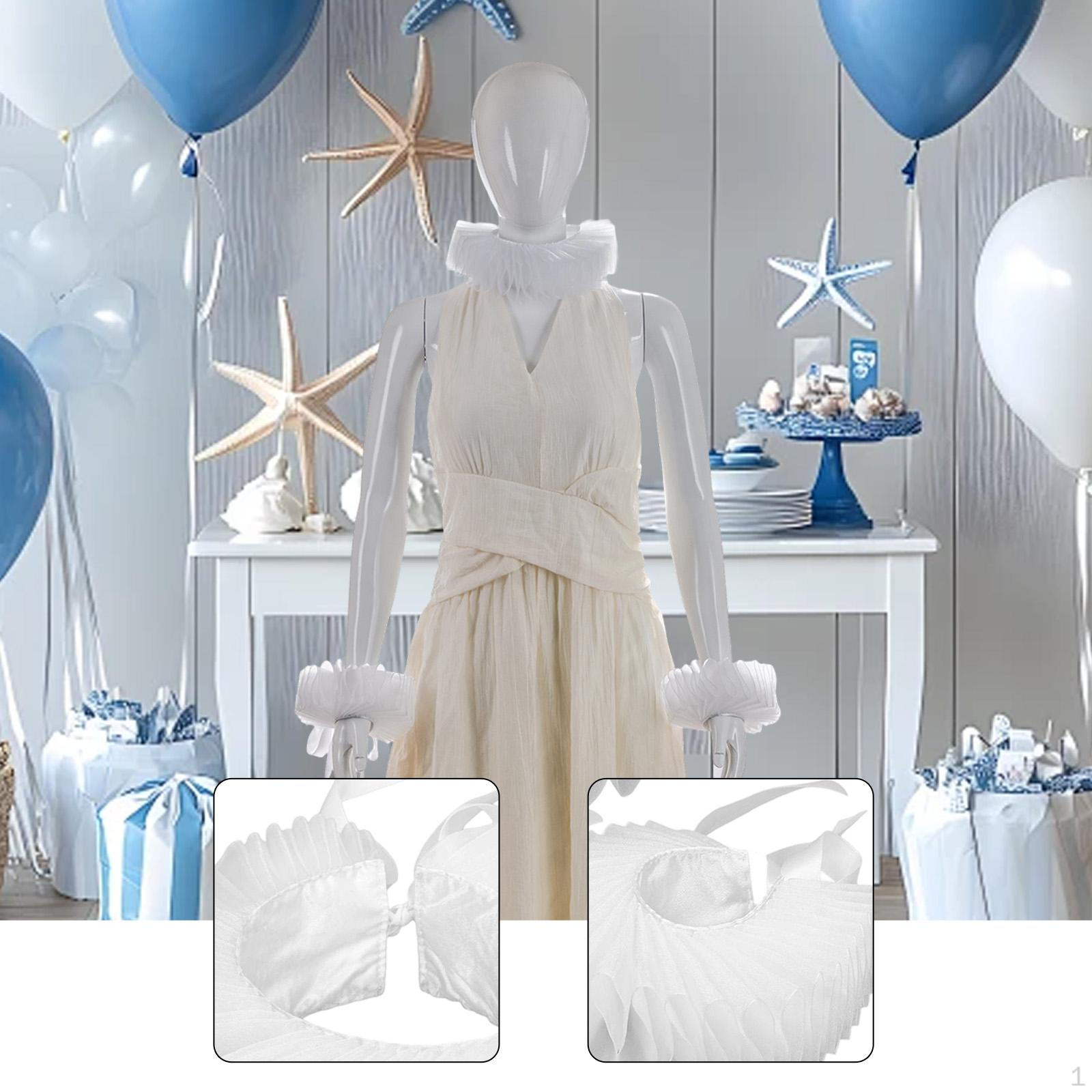 

Колониальный готический ретро-дизайн, регулируемый ложный воротник белый