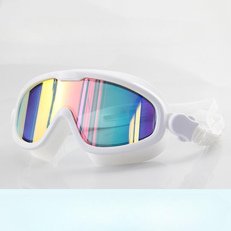 

Очки для плавания с большой оправой, полное поле зрения, противотуманные очки для плавания, водонепроницаемые силиконовые очки для плавания Hd