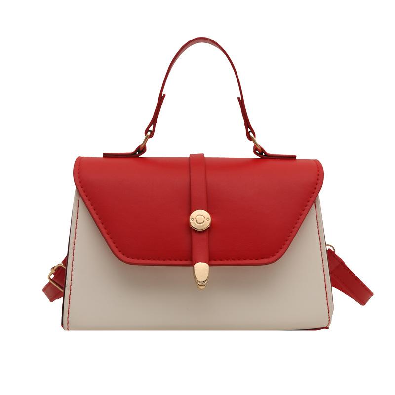 Personalized Trend Belt Simple Color Matching New Fashion Single Shoulder Portable Crossbody Small Square Bag Woman