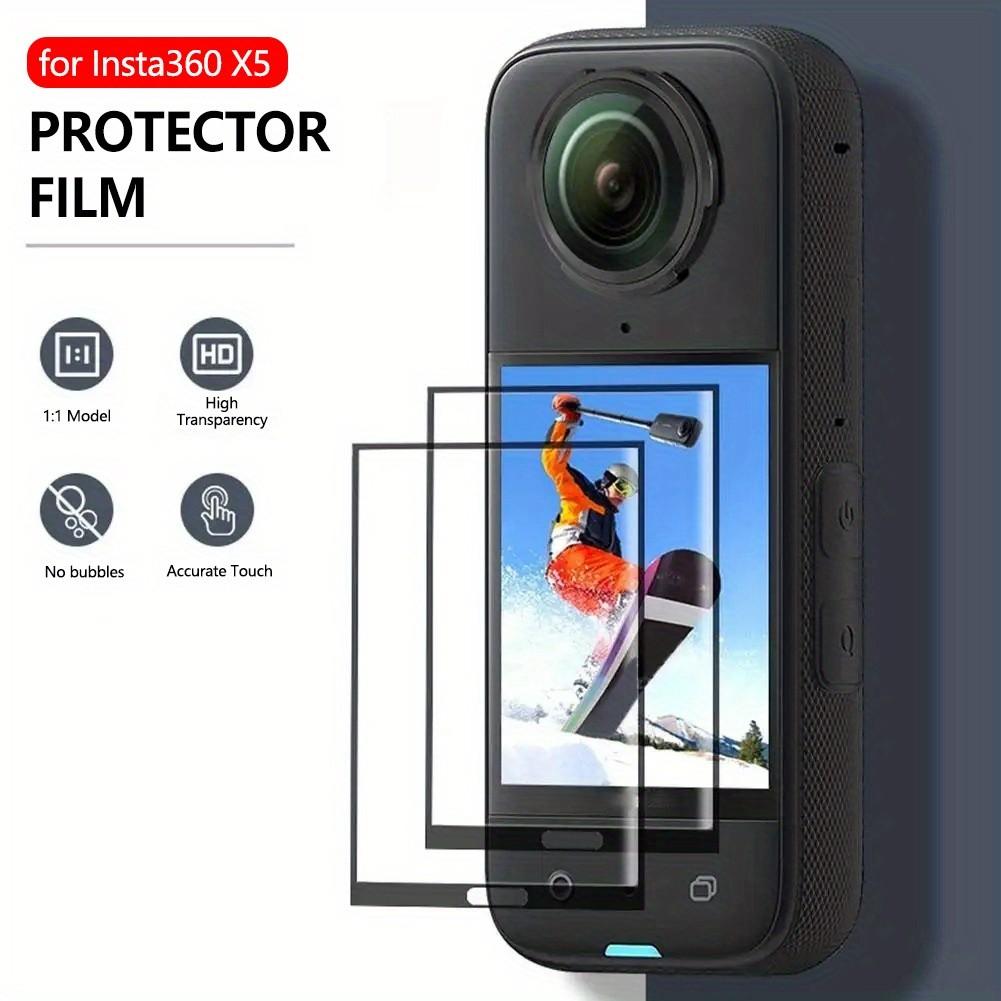 2pcs Lens Guard + 2pcs Screen Protector for Insta360 X5 Accessories PC Lens Protector Cover HD Anti-scratch Protective Film for Insta 360 X5