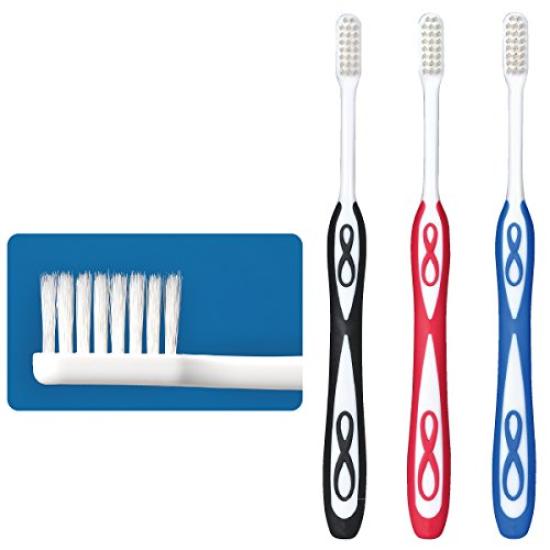 Lover8 Toothbrush, Regular Type, All-Tapered Bristles, Medium Bristles, 30 Brushes