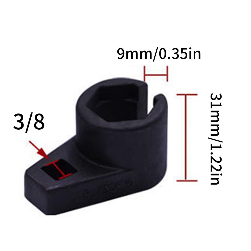 Oxygen Sensor Remover Socket 22mm Sensor Socket Wrench 3 Pcs Wire Gate Accesses Sensor From Side Preventing Damage To Wires