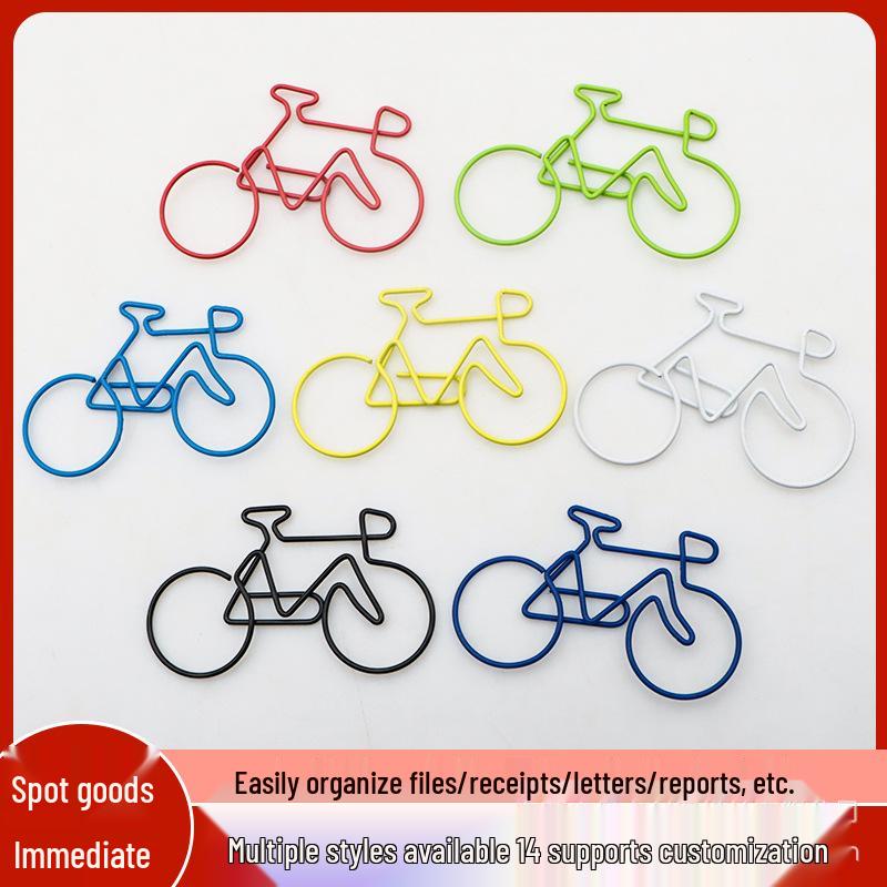 Cartoon Cute and Colorful Transportation-Themed Irregular Shape Paperclip Set красный