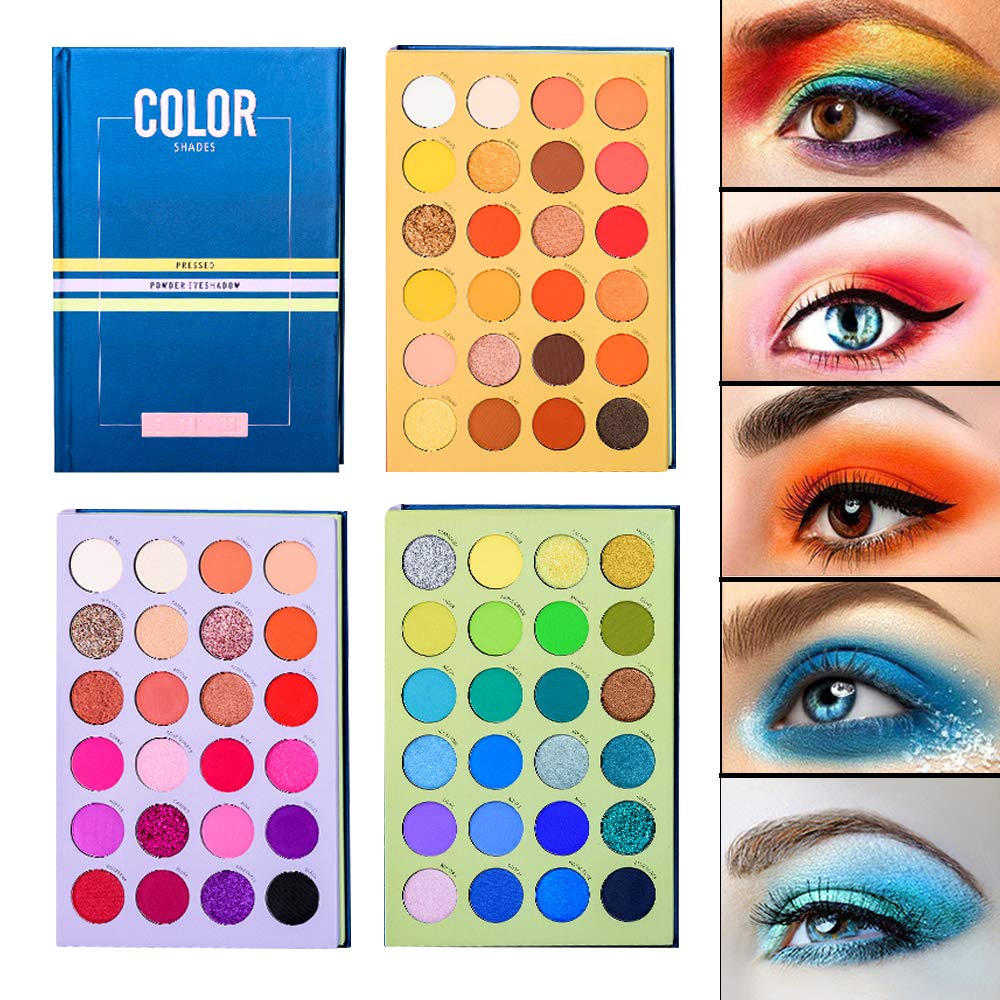 eyeshadow pearly matte and powder 72-color palette, high-gloss eyeshadow, waterproof, sweat-proof, long-lasting, pigmented, smudge-resistant