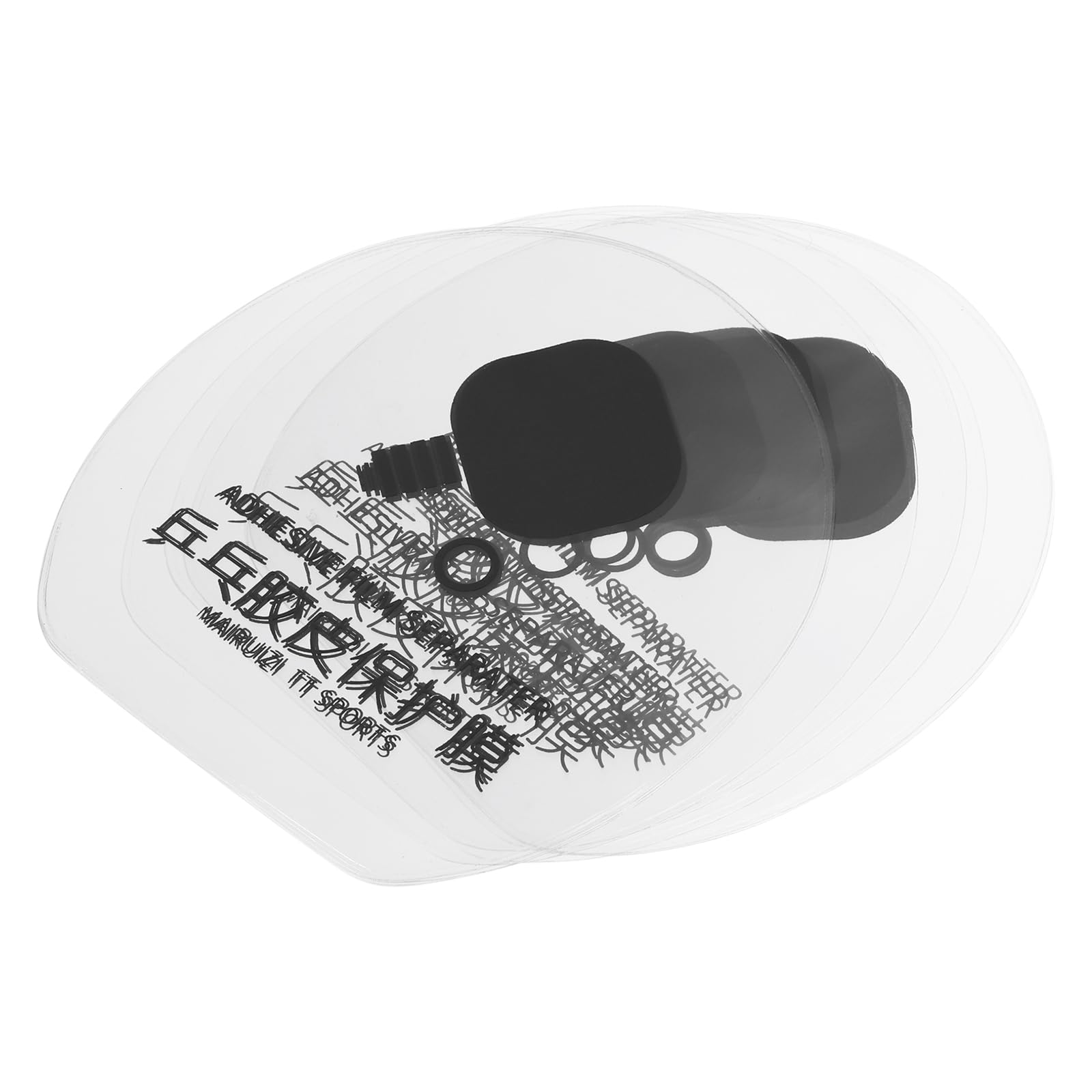 

PATIKIL Table Tennis Racket Rubber Protective 30 Adhesive Ping Pong Paddle Protective Film Clear Gray Film, Pieces, Accessories,