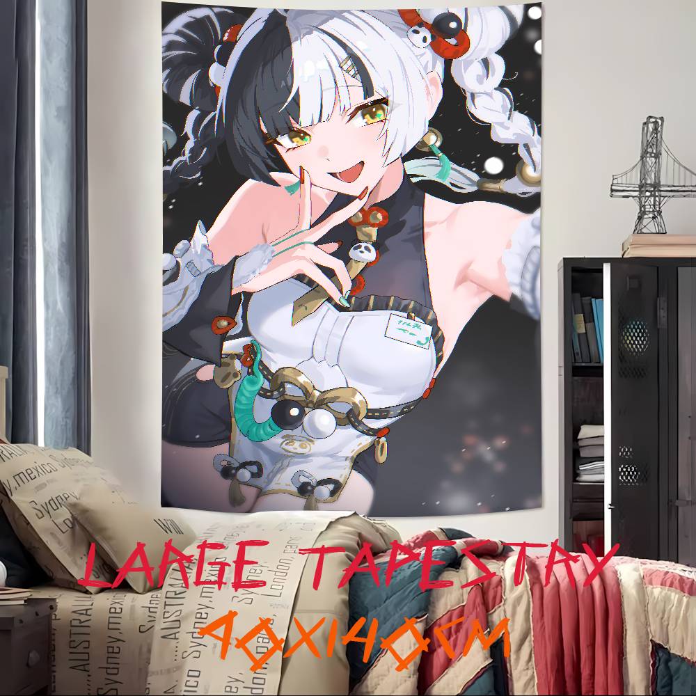 Hot Kawaii Girl Dialyn Zenless Zone Zero Tapestry Popular Room Decoration Wall Tapestry Art Room Home Decor Wall Art Decor
