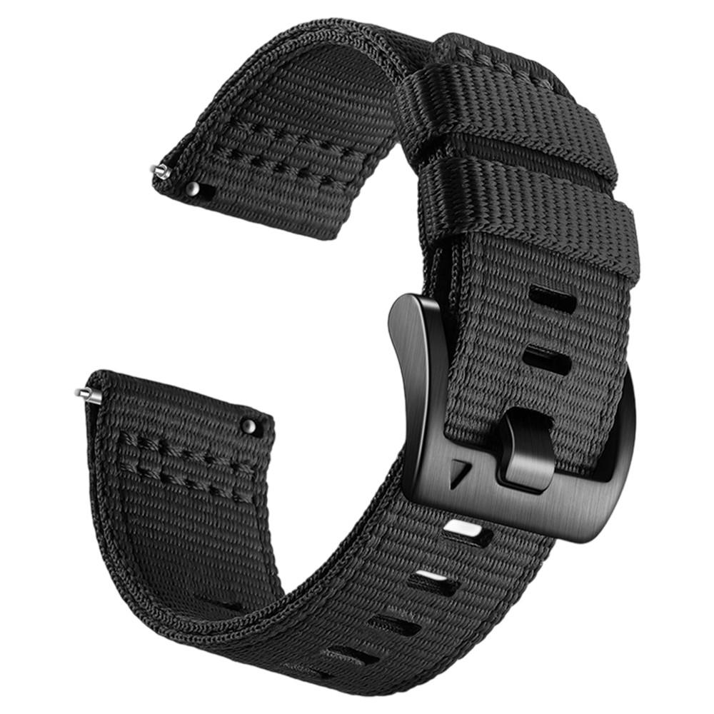 Universal 20mm 22mm Canvas Nylon Strap for Huawei Watch GT5/4/3 46mm Strap for Samsung Galaxy Watch 7 6 5 4  for Redmi 3/5Active