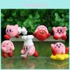 Süßes und Detailliertes 6-teiliges Kirby Mini-Figuren-Set Für Anime-Liebhaber