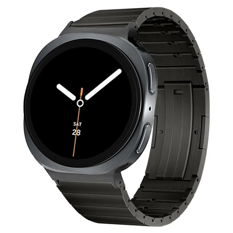 Tytanowy Pasek do Samsung Galaxy Watch 8 Classic 46mm Metalowa Opaska na Nadgarstek do Galaxy Watch 8 44mm 40mm/Ultra 47mm 2025 Akcesoria