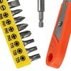Ratchet Screwdriver With Bits Handheld Right Angle Pocket-Sized Ratcheting Screwdriver With 10 Bits For Homeowners Hobbyists