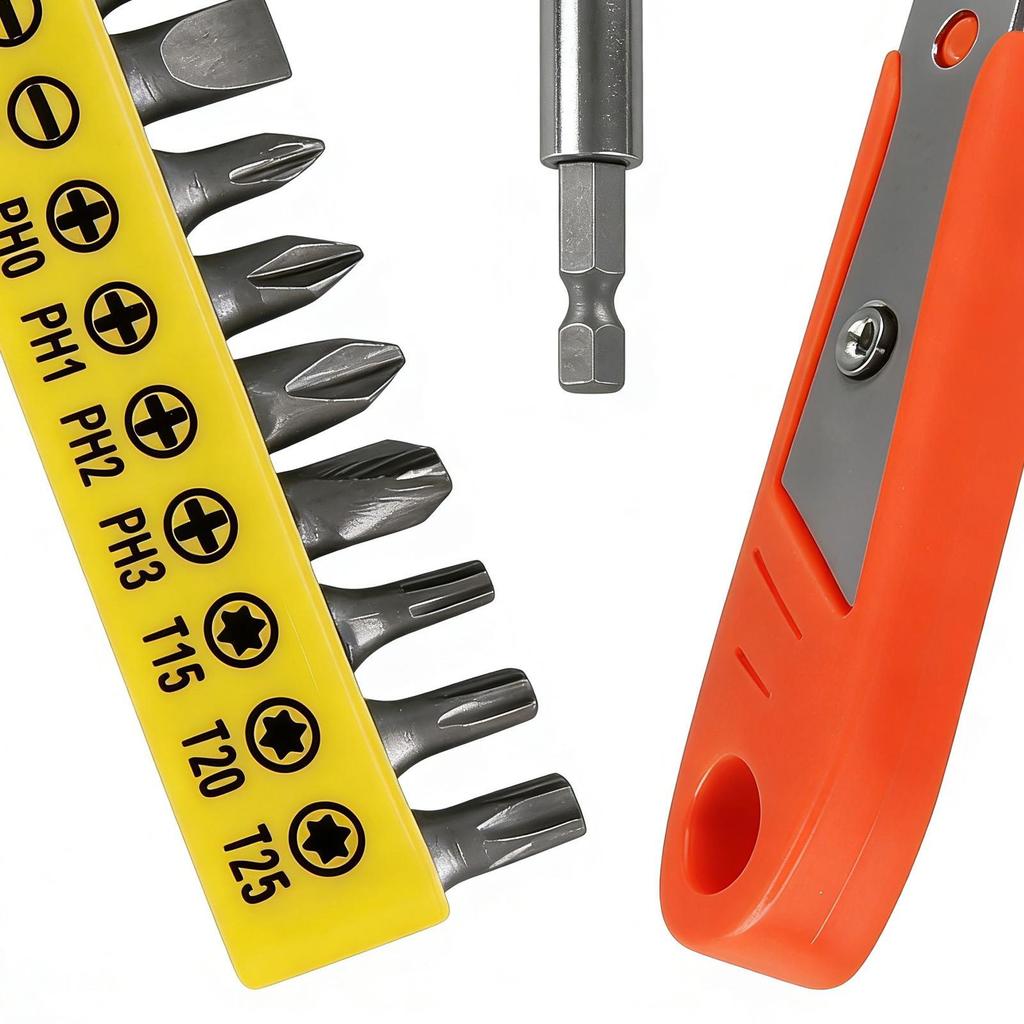 Ratchet Screwdriver With Bits Handheld Right Angle Pocket-Sized Ratcheting Screwdriver With 10 Bits For Homeowners Hobbyists