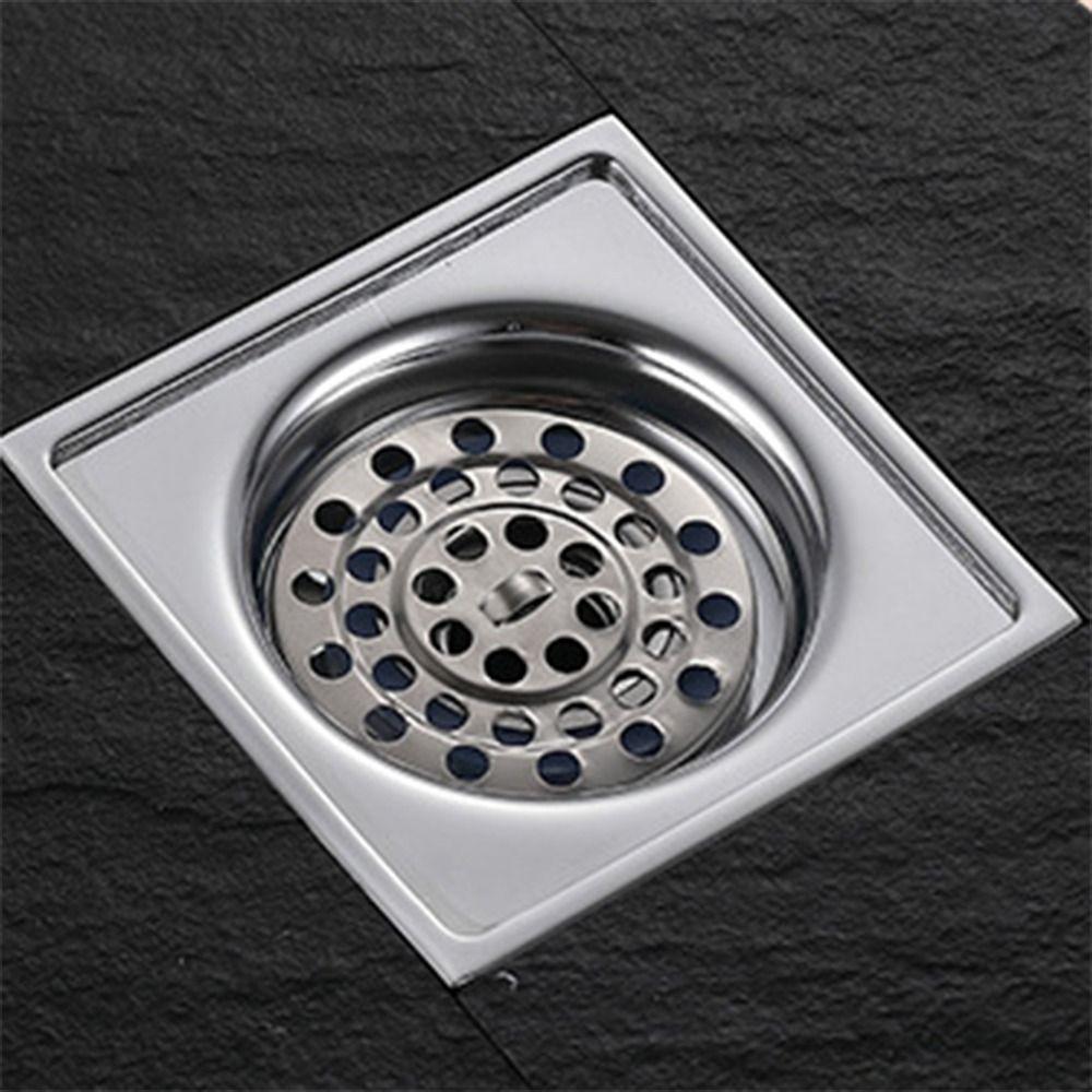 Stainless Steel Floor Drain Cores Embedded Floor Strainer Shower Drain Cover  Hair Filter