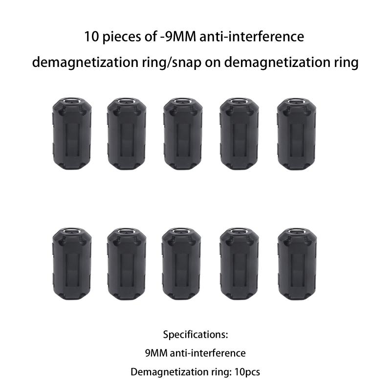 Clip-On Ferrite Core EMI/RFI Noise Filter, Snap-On Choke for USB, Audio, Video & Power Cables To Reduce Interference