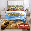 Magic Roundabout Print 3Pcs Bedding Set,Duvet Cover with 2 Bedro,Pillowcase Home Birthday Gift