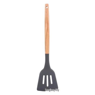 Silikon Schlitzspatel Set mit Holzgriff