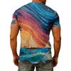 Men's Fashion Printed V-Neck Short Sleeve T-Shirt