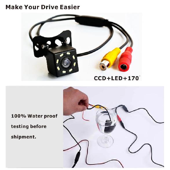 For Vehicle Monitor Android DVD 170 Degree Starlight Night Vision Fisheye Lens Car Reverse Backup Rear View Camera