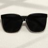 Oversized Frame High-performance Premium-quality Durables Black Face Trimming Female Sunglasses Outdoor UV-proof Sunglasses
