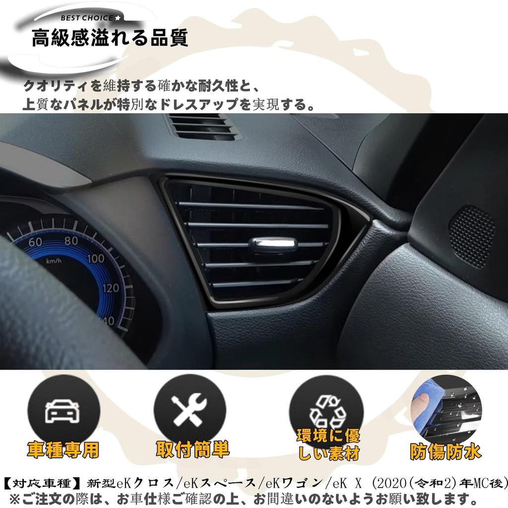 DodoxDIY Compatible New Model Rooks 40 Series Custom Accessory Parts Console Panel Side Vent Panel Dedicated Interior Parts Piano Black