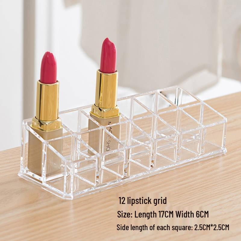 

Пылезащитный прозрачный органайзер для помады и лака для ногтей