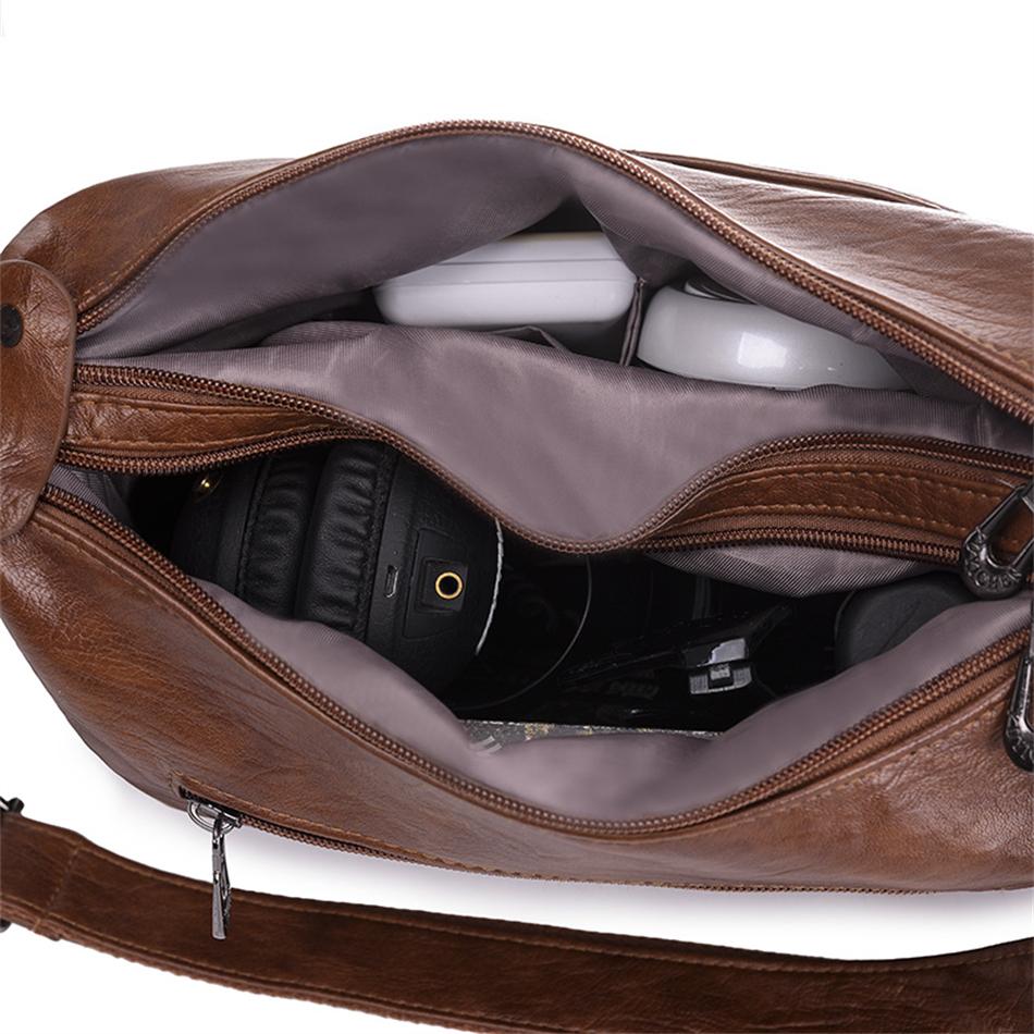 Bolso de hombro Retro para mujer, bandolera de piel sintética suave de diseñador de lujo, tendencia 2022, bolsos de mano de gran capacidad para mujer