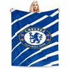 Blue Chelsea Football Club Logo Blanket for Living Room Decor Blanket, Suitable for Use In the Bedroom, Living Room, On the Sofa