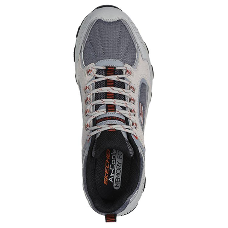 Skechers Outdoor Fashion Versatile Camping Windproof Hiking Low-Top Shoes Men Sneaker Gray Black 237630-GYOR