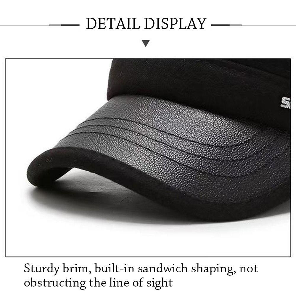 Outdoor Ear Protection Winter Hat Adjustable Casual Baseball Cap Warm Windproof Earmuffs Hat Casual Thick Bomber Hats for Men