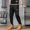 Men's Summer American Retro Loose Straight Overalls with Wide Leg Cuffs