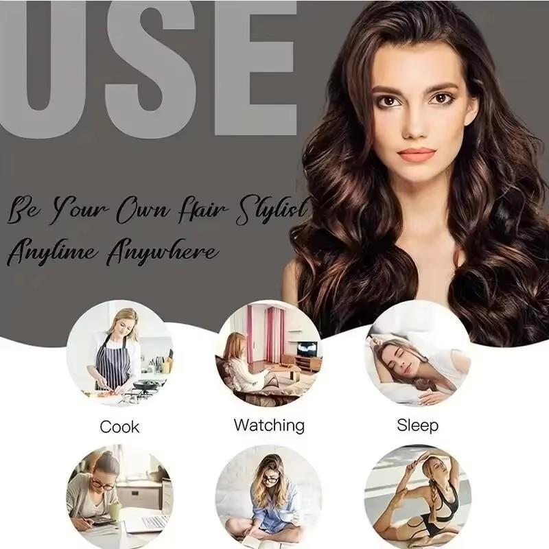 Diy Sponge Curl Stick Hair Ring Hairpin Set Hairdressing Tool Sleep At Night Hair Setting Hair Curler No Need Heat Hair Curler