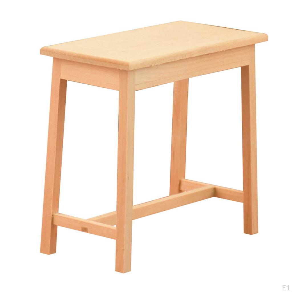 1/12 Bar Counter Miniature Dining Furniture Set European Style Wooden Dollhouse Toy