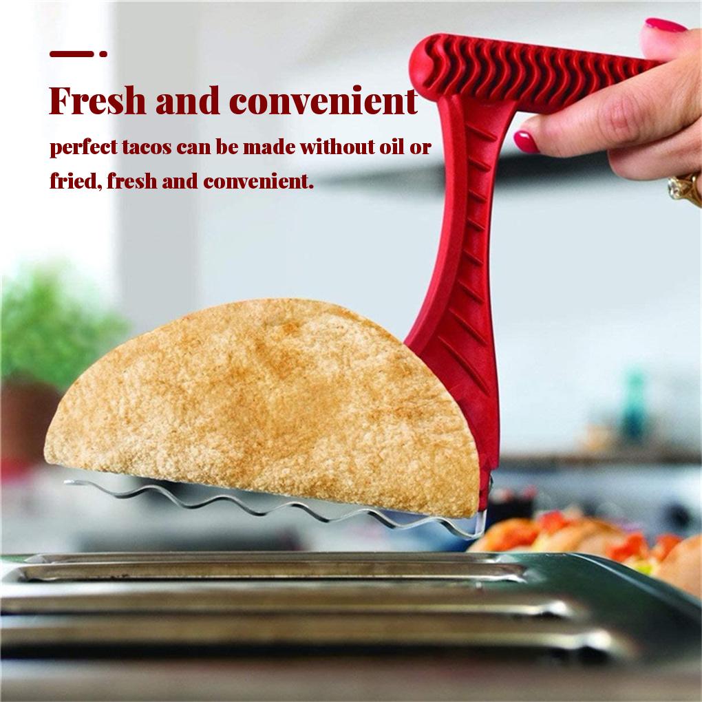 Heat Resistant Taco Shell with Flat Bottom Breakfast Mold DIY Food Baking Hot Dog Bacon Bakery Tool Accessories