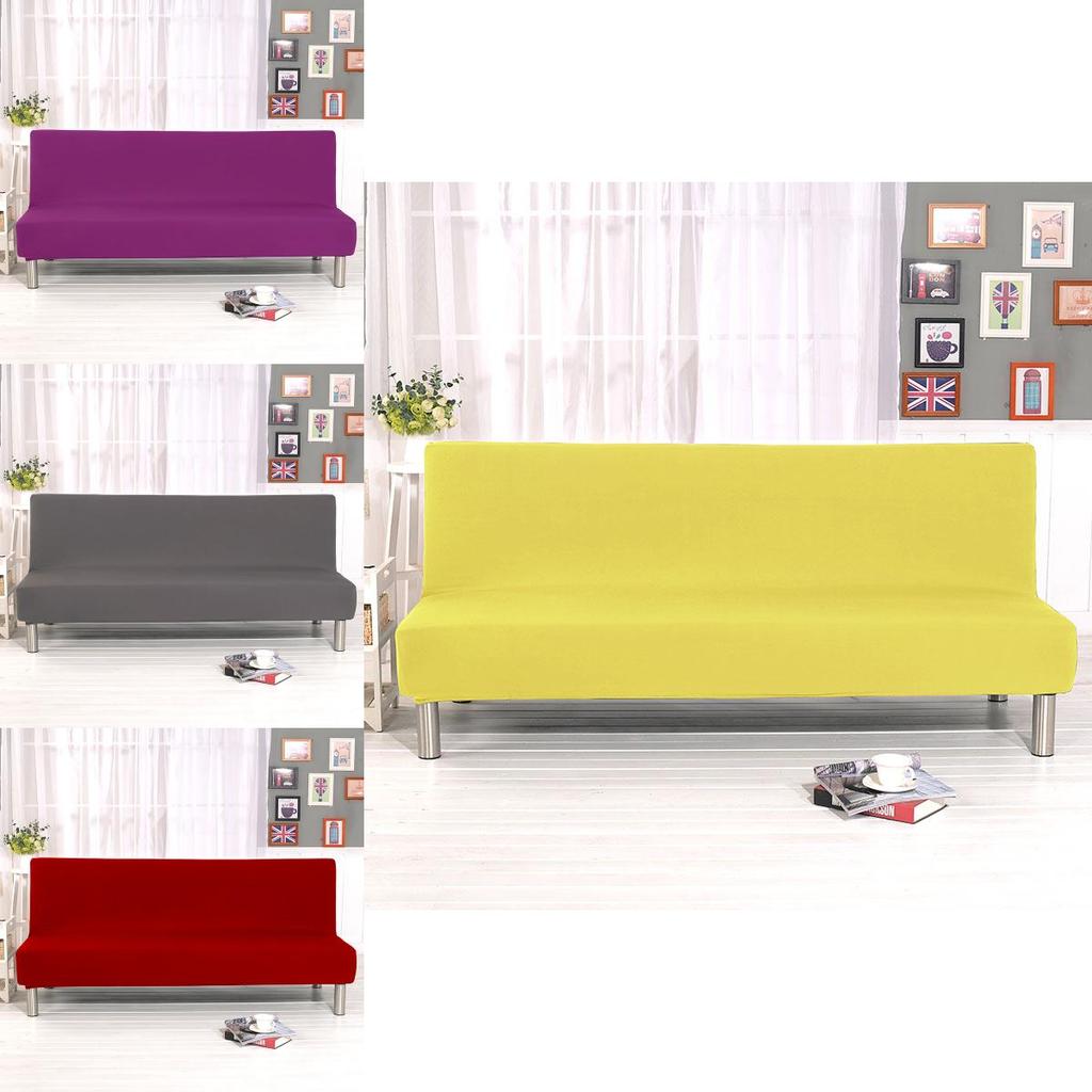 Luxurious Solid Sofa Bed Cover With Elastic Fabric For Ultimate Comfort And Protection