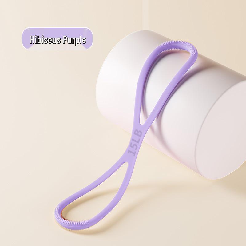 

8-Shaped High Elastic Resistance Band for Shoulder and Back Home Fitness (Silicone Material)