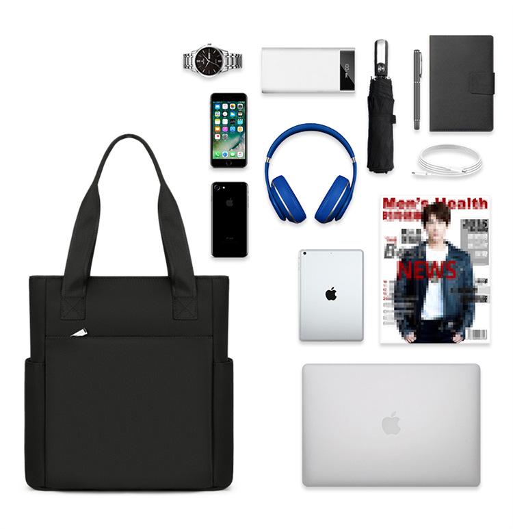 Men's Cross-Body Oxford Cloth Waterproof Briefcase and Shoulder Bag