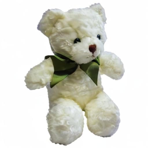 ActiveIsland Teddy Bear 60-Second Recording Plush Toy, 36cm, Voice Recorder, A082 (White)