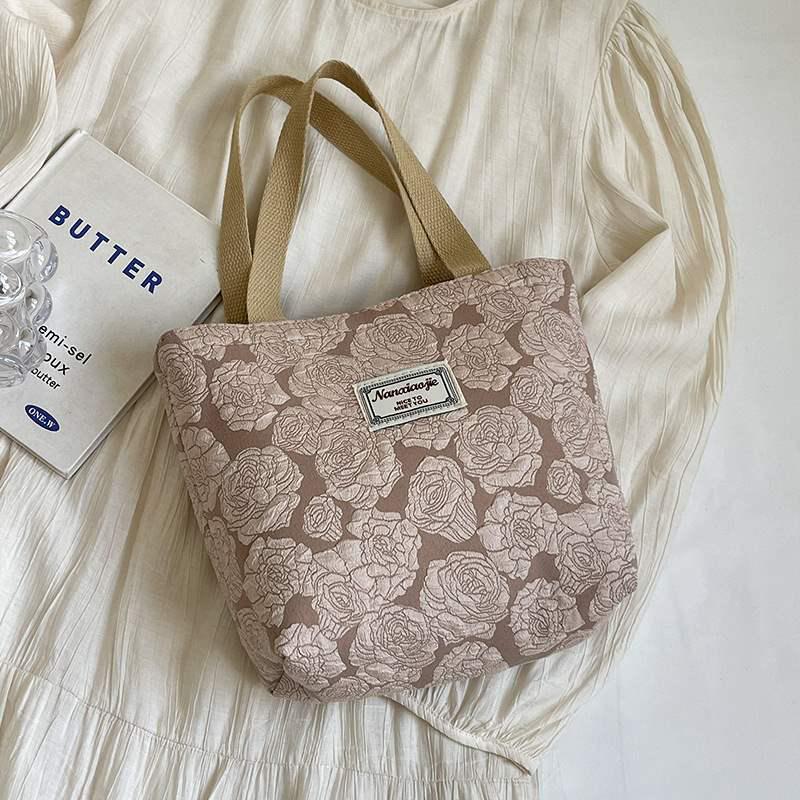 2024 Fashion Korean Canvas Tote Bag for Female College Students