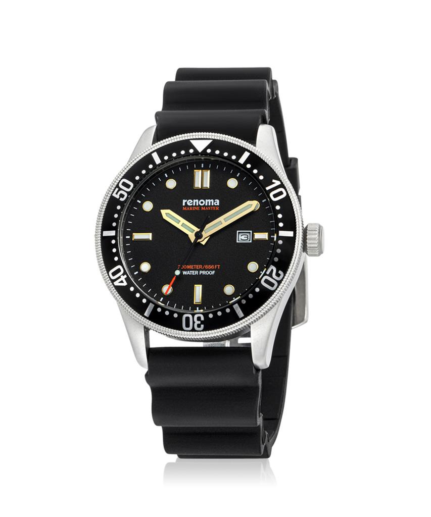Lenomasigye Marine Master Zegarek Nurkowy Czarny Re-2101Bk