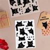PVC Plastic Stamps for DIY Scrapbooking Photo Album Decorative Cards Making Stamp Sheets Cat Pattern 16x11x0.3cm