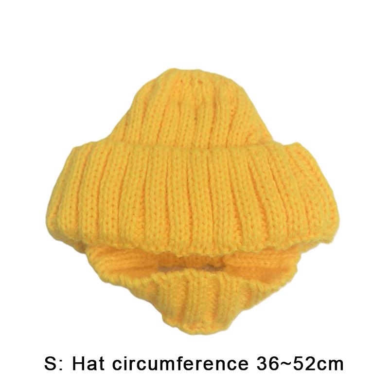 Maltese Dog Beanie Hat Cozy Soft Knit With Ear Flaps Keep Warm For Small Dogs Winter Indoor/Outdoor Use