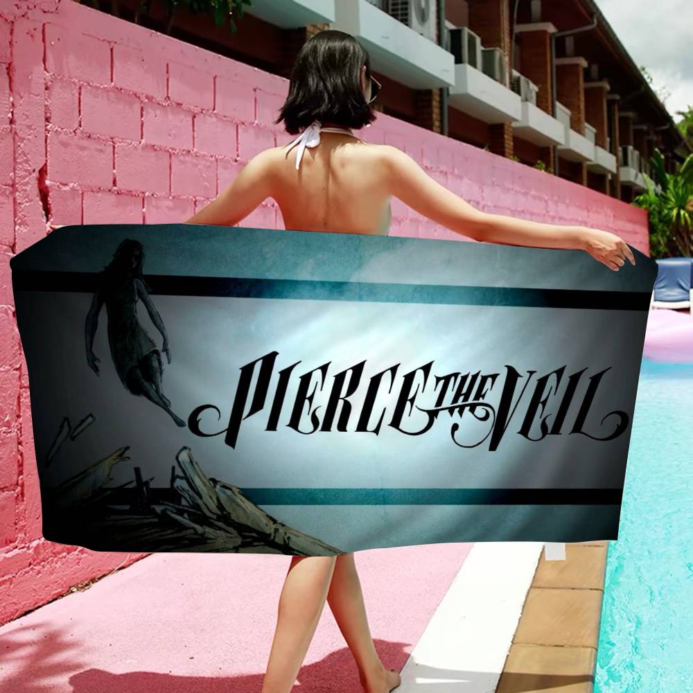 Classic Band P-Pierce The V-Veil Microfiber Blanket Quick Drying Beach Towels Oversized Printing Super Absorbent Pool