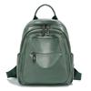Zency Dark Green Genuine Leather Backpack For Women Travel Rucksack SchoolBag 2024
