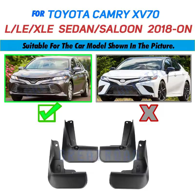 

Набор формованных автомобильных брызговиков для Toyota Camry 2018 Base LE XLE XV70, брызговики, брызговики, крыло Basic