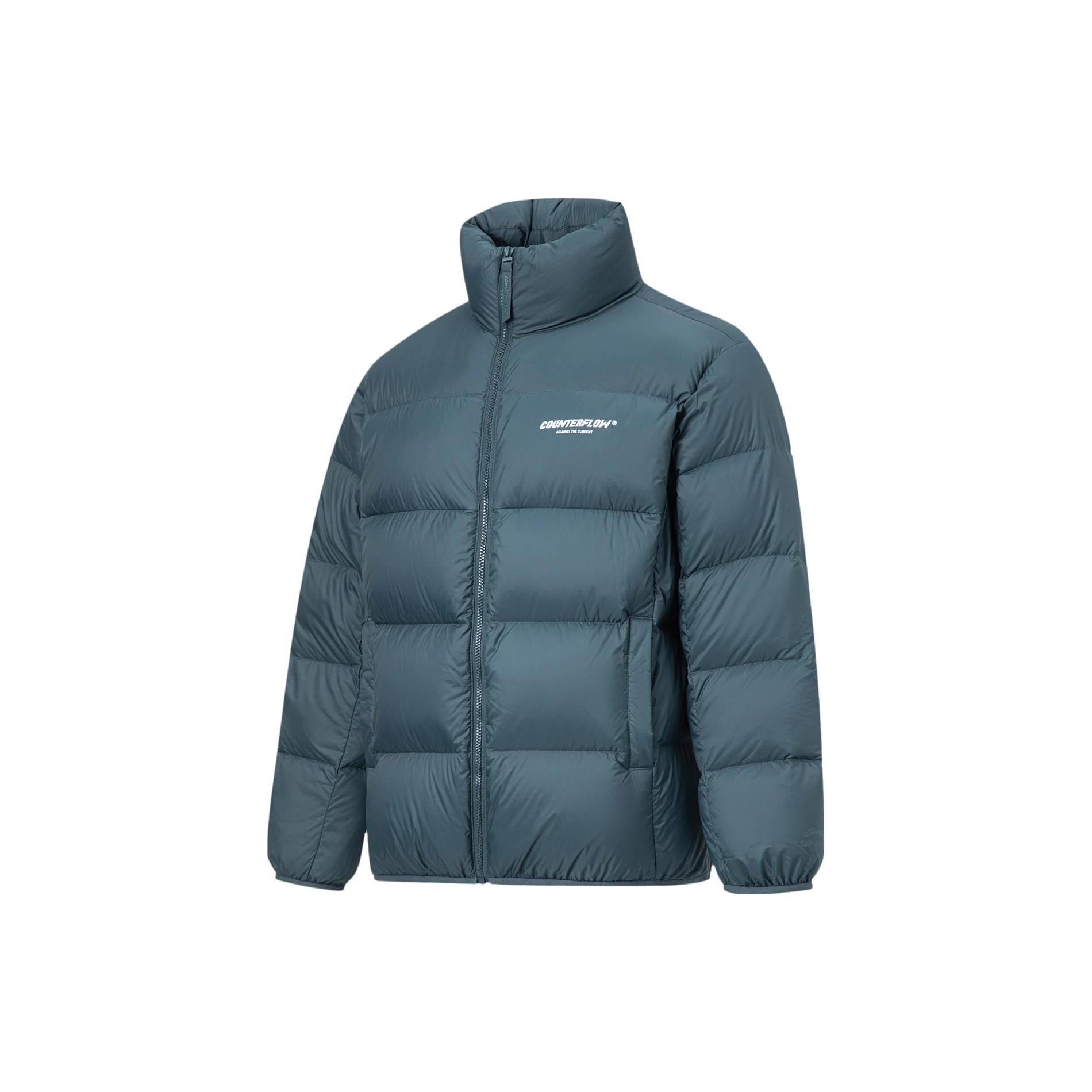 Li Ning CF Tracing Down Jacket Unisex Sea Stone Blue AYMT275-2 XL