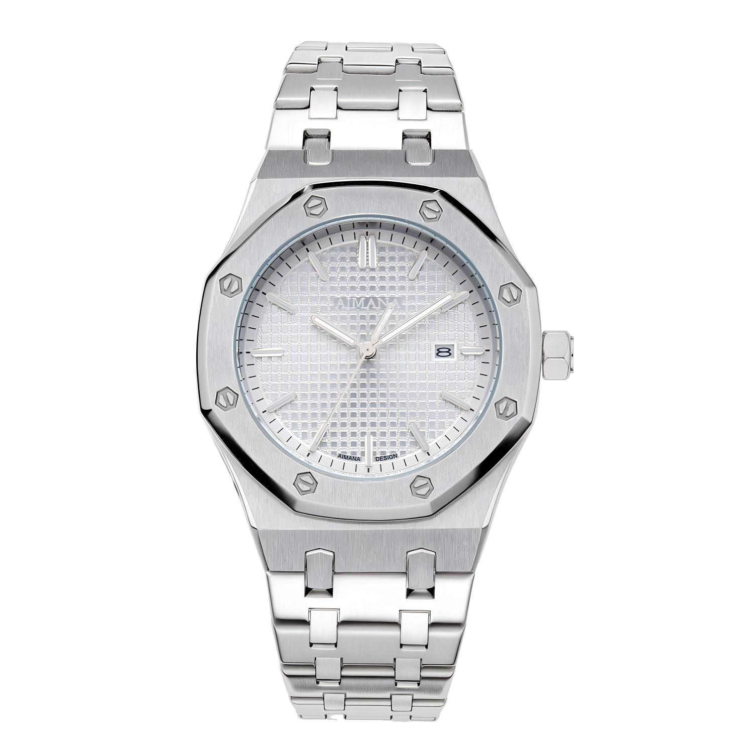 

fashion manwatch stainless steel strap Yes белый