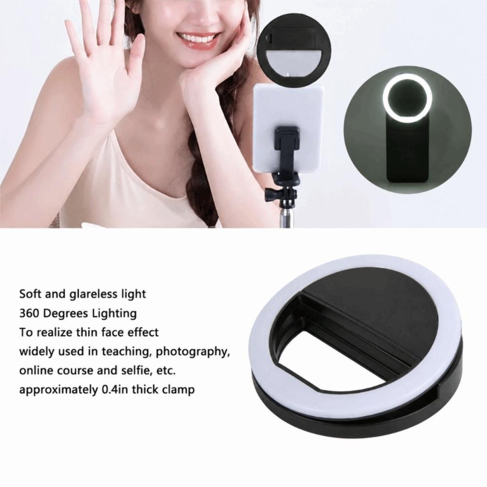 Round Shape Ring Fill Light Adjustable Brightness Selfie Ring Light Live Broadcast